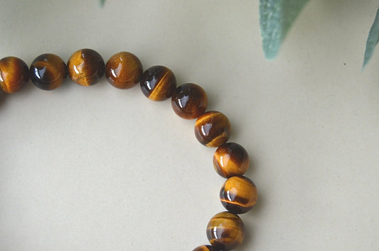 Tigerøye armbånd 8 mm – styrke, beskyttelse og selvtillit