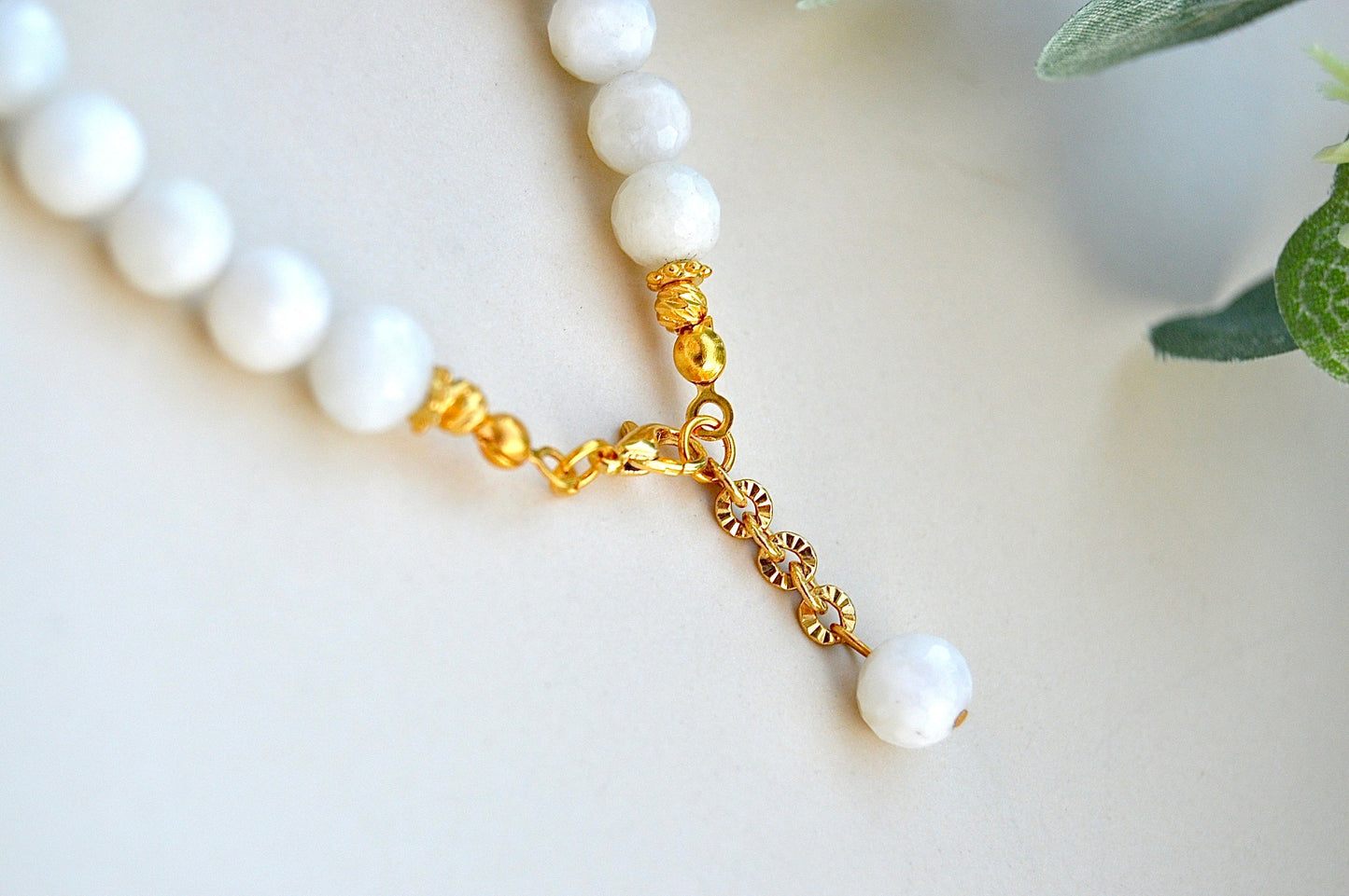 Månestein og ametyst armbånd – ro, intuisjon og spirituell balanse