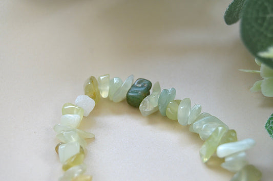 Jade chips armbånd – harmoni, balanse og indre vekst