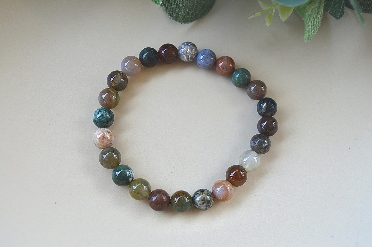 Indisk agat armbånd – balanse og indre ro