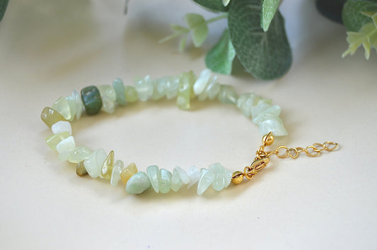 Jade chips armbånd – harmoni, balanse og indre vekst