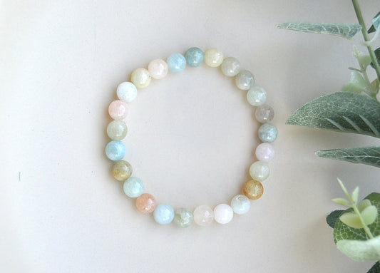 Morganitt armbånd – ubetinget kjærlighet, indre fred og emosjonell balanse