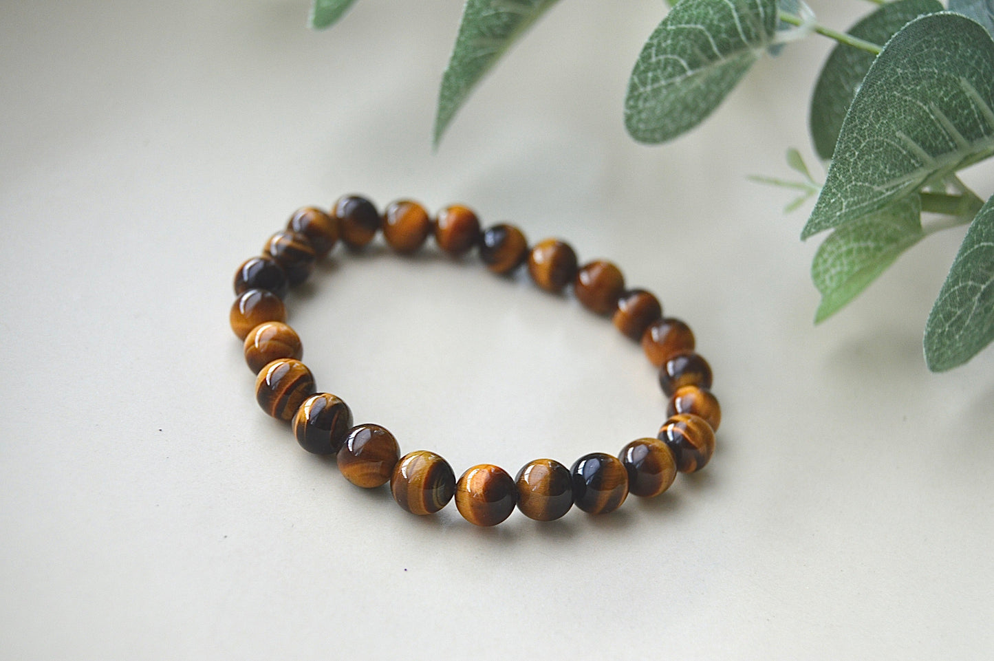 Tigerøye armbånd 8 mm – styrke, beskyttelse og selvtillit