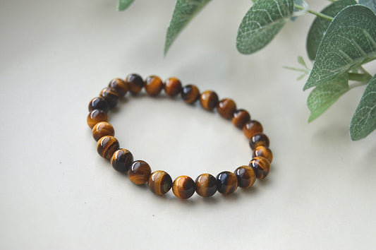 Tigerøye armbånd 8 mm – styrke, beskyttelse og selvtillit