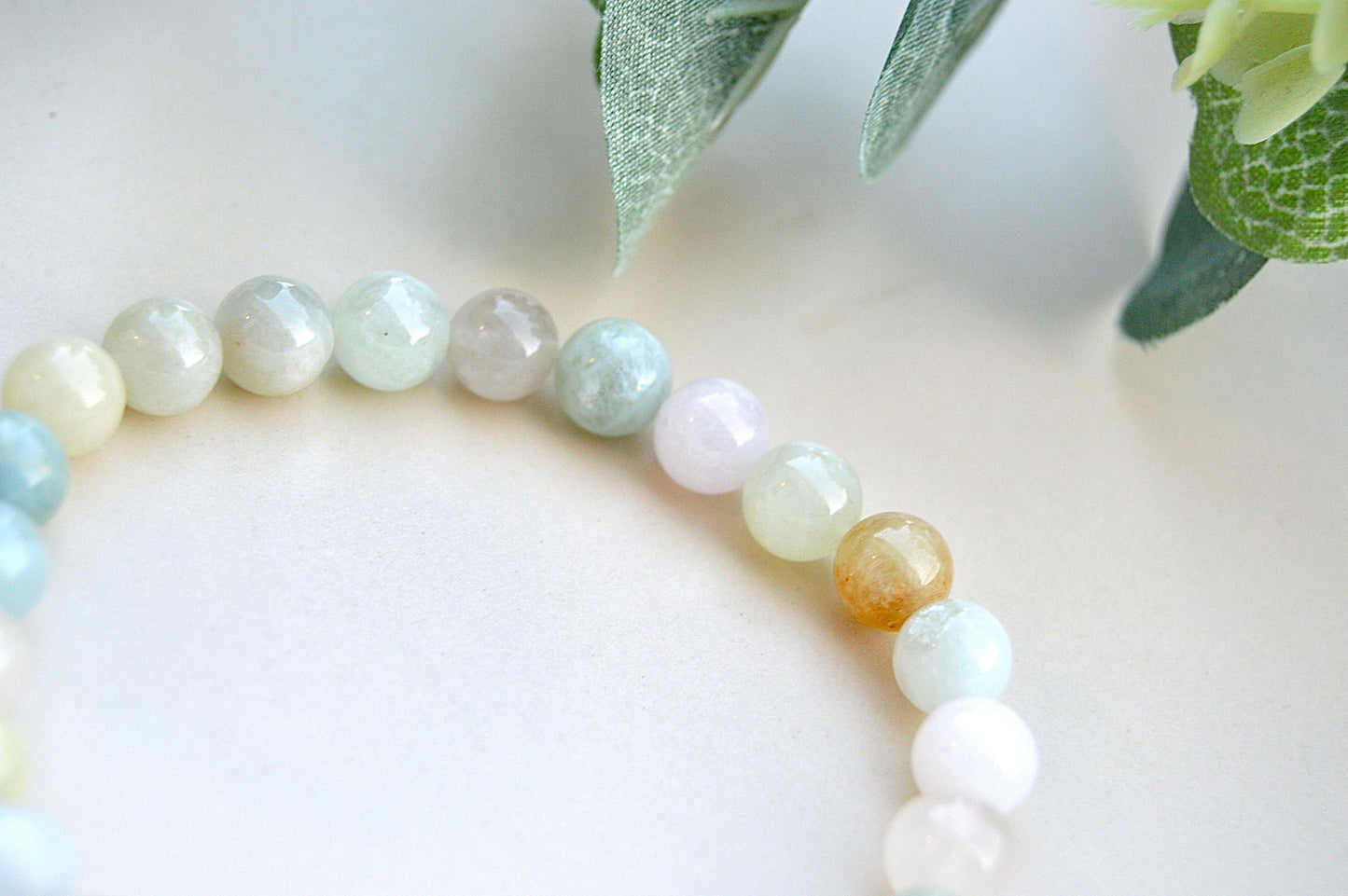 Morganitt armbånd – ubetinget kjærlighet, indre fred og emosjonell balanse