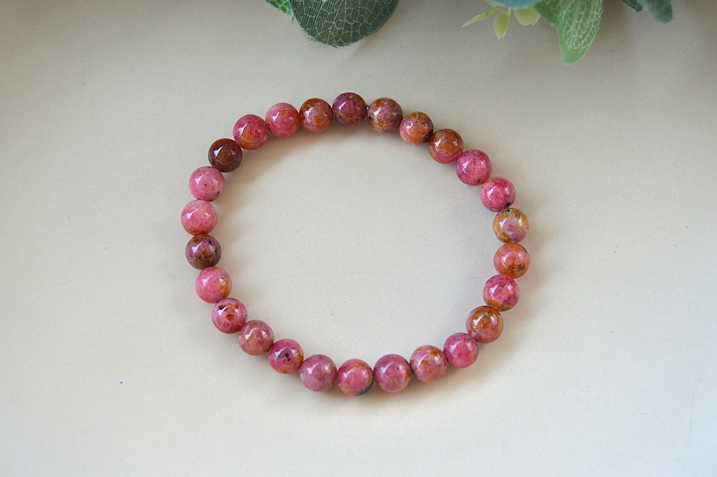 Rodonitt armbånd – hjertets heling og emosjonell balanse