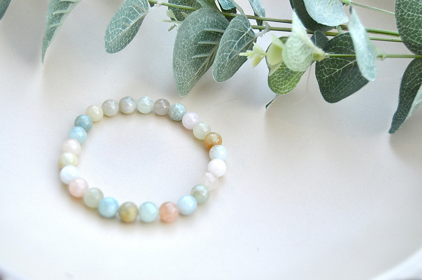 Morganitt armbånd – ubetinget kjærlighet, indre fred og emosjonell balanse