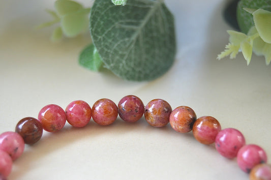 Rodonitt armbånd – hjertets heling og emosjonell balanse