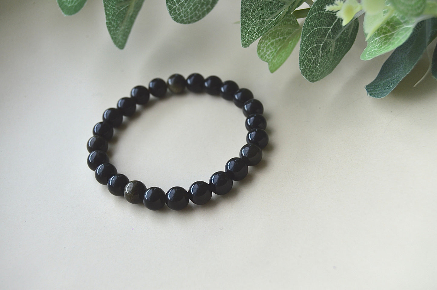 Obsidian armbånd – beskyttende og jordnær