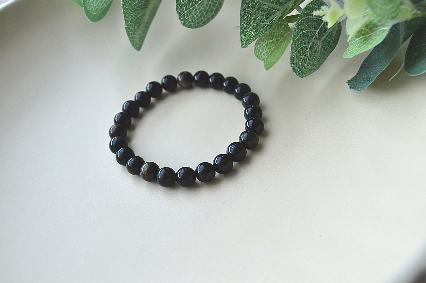 Obsidian armbånd – beskyttende og jordnær