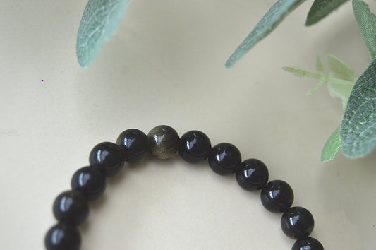 Obsidian armbånd – beskyttende og jordnær