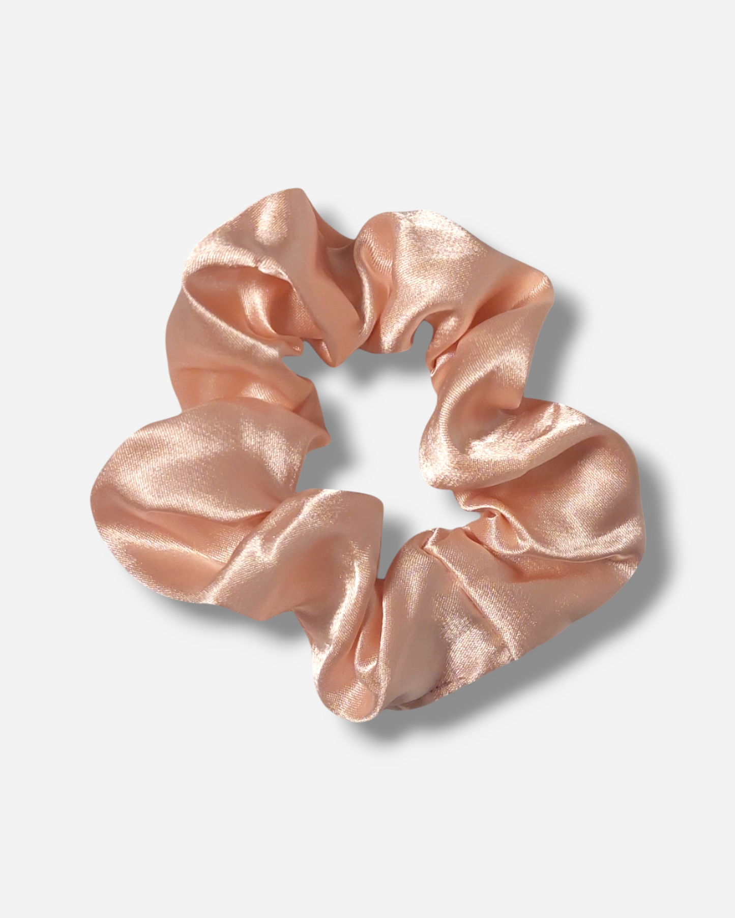 Baby Pink Satin Scrunchie