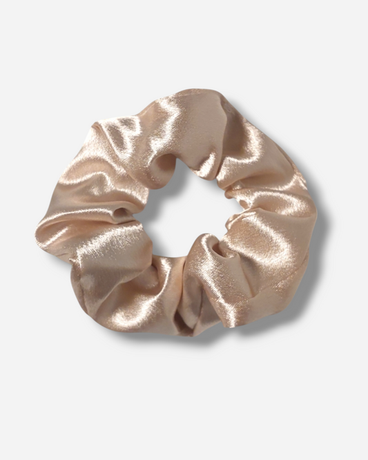 Champagne Satin Scrunchie