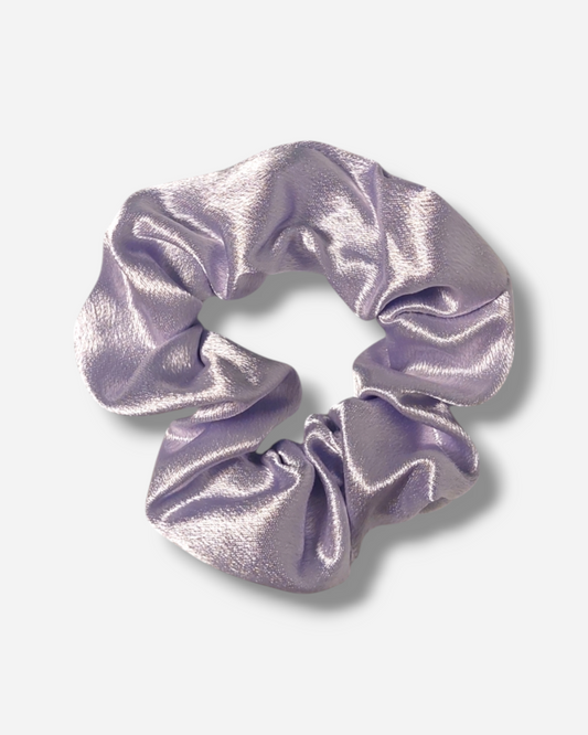 Lavender Purple Satin Scrunchie