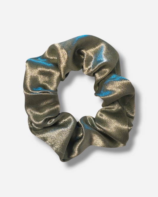 Sage Green Satin Scrunchie