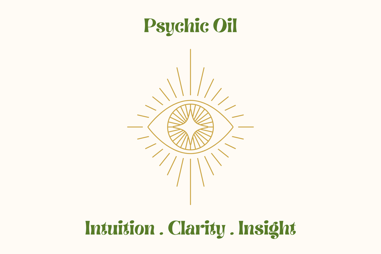 Psychic intention oil